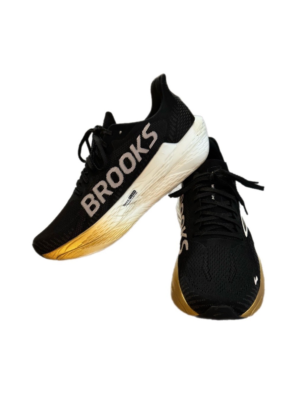 Brooks Hyperion 2 Black and Gold Gradient Men's Running Shoes size 9